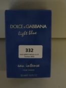 *Dolce & Gabbana "Light Blue" Gents Perfume 50ml