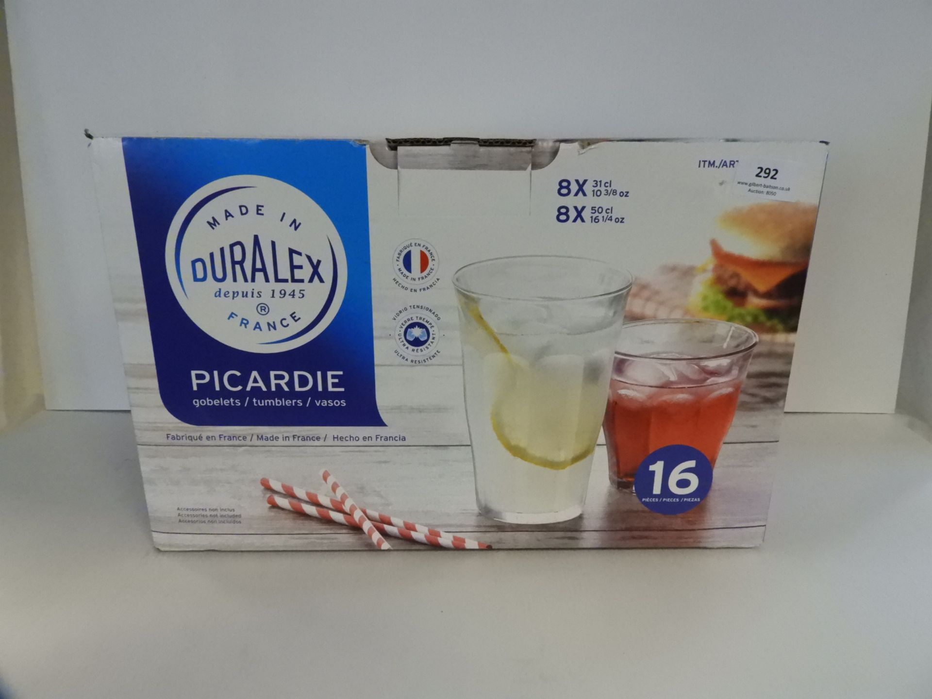 *Duralex Picardie 16 Piece Glass Set