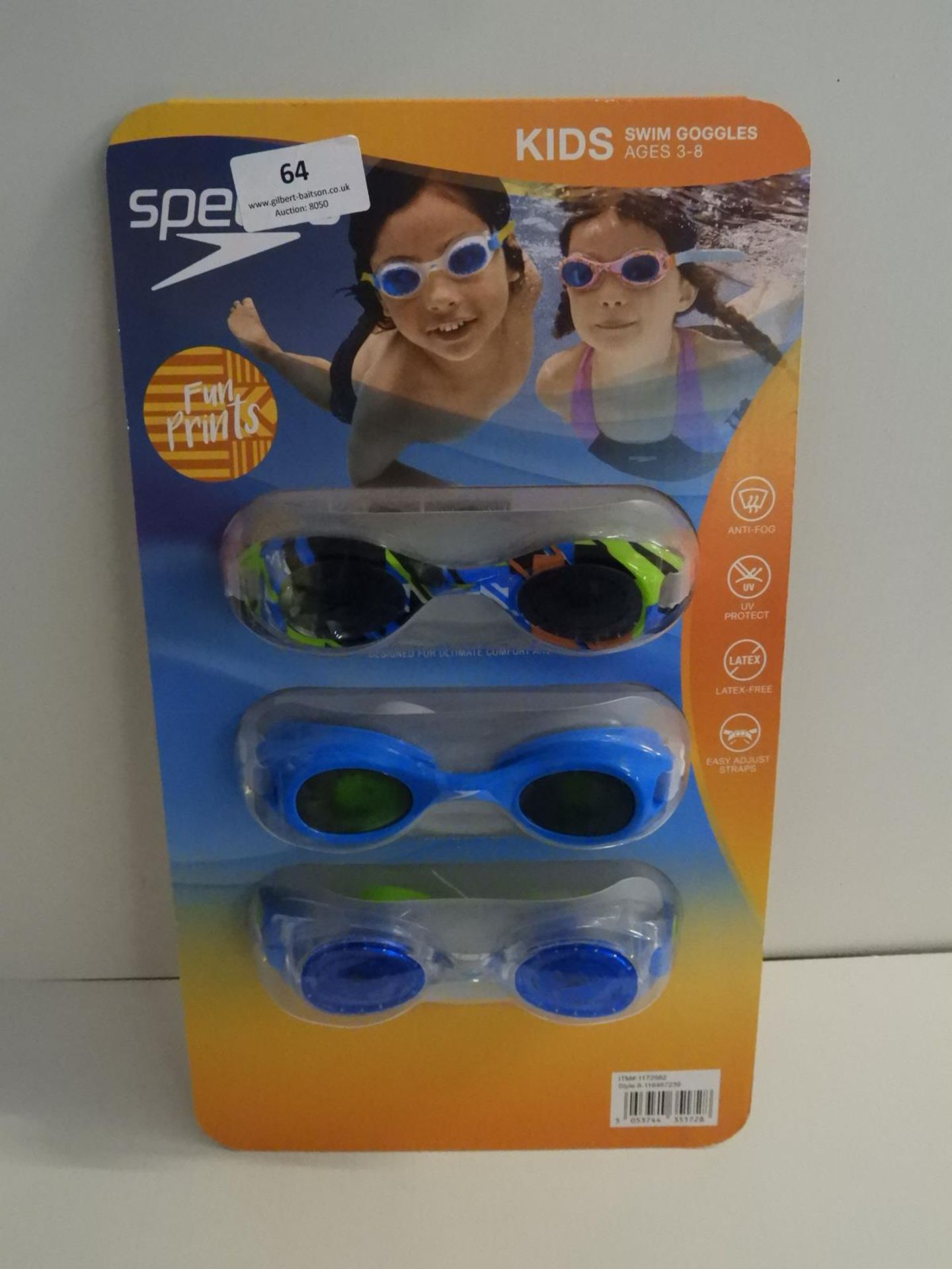 *Speedo Kids Goggles 3pc Set