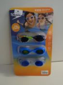 *Speedo Kids Goggles 3pc Set