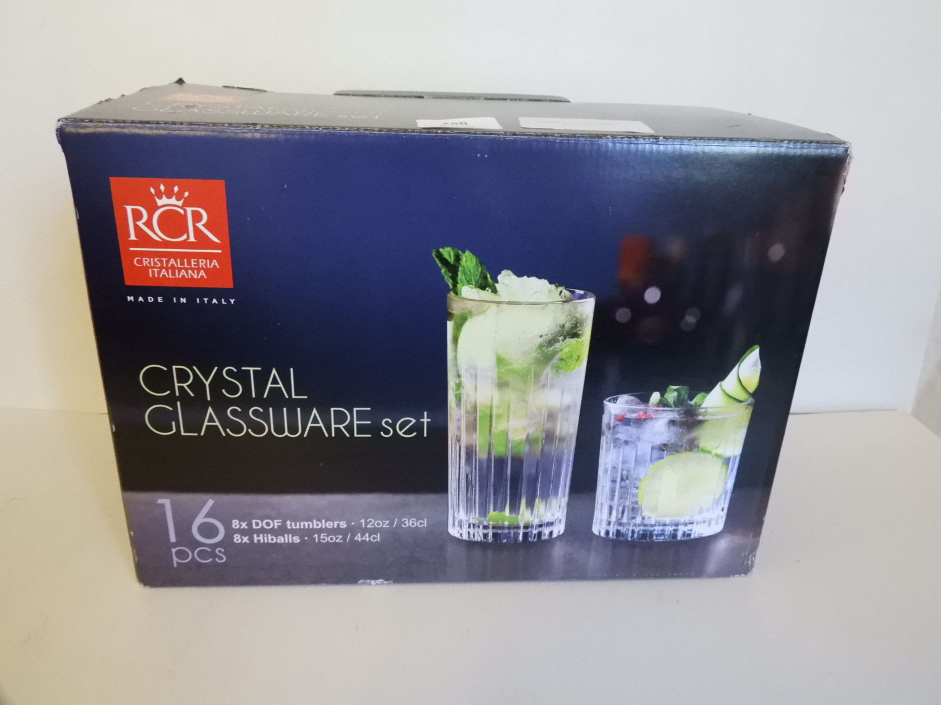 *Crystal Glassware 16 Piece Set