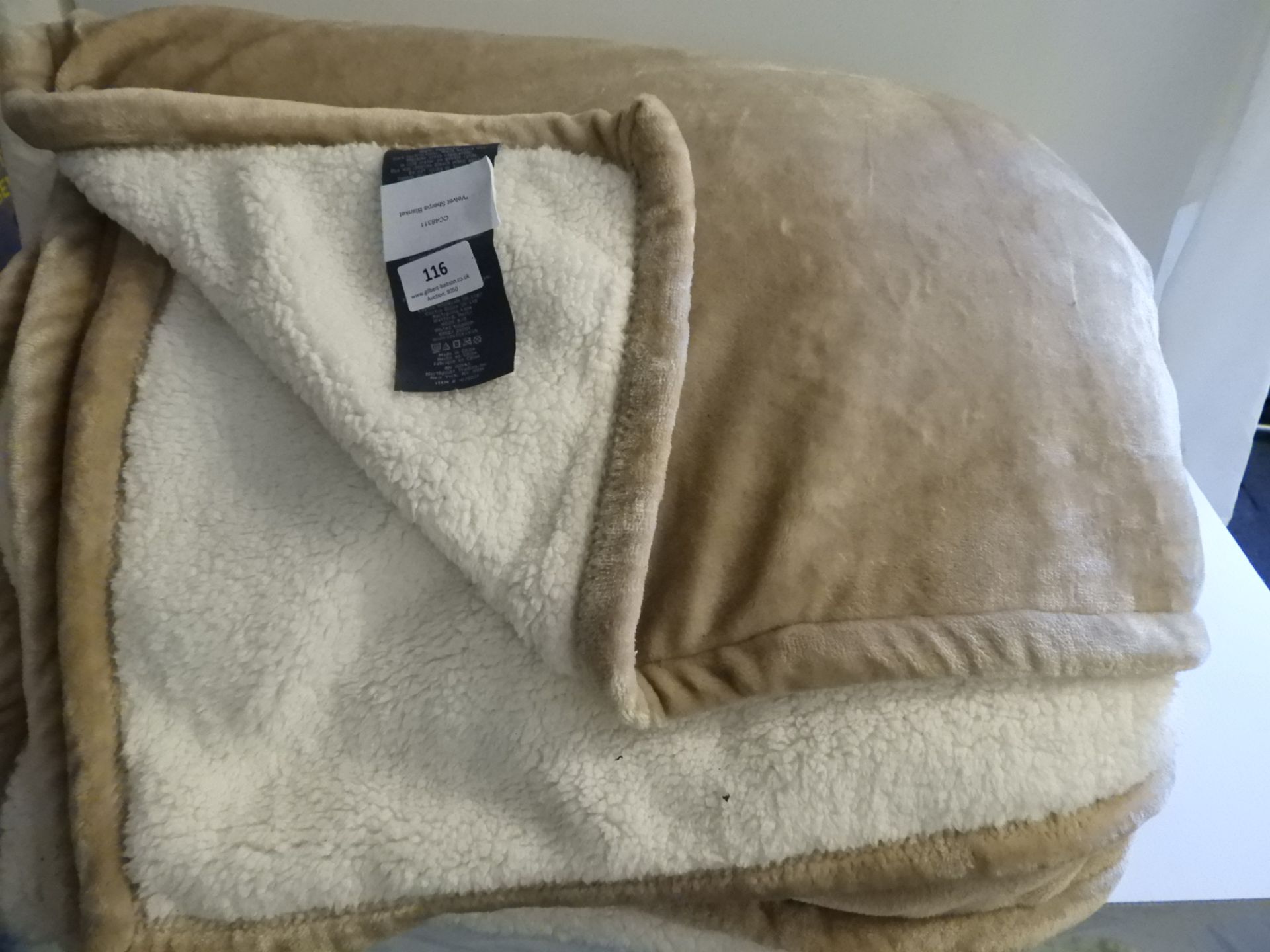 *Velvet Sherpa Blanket