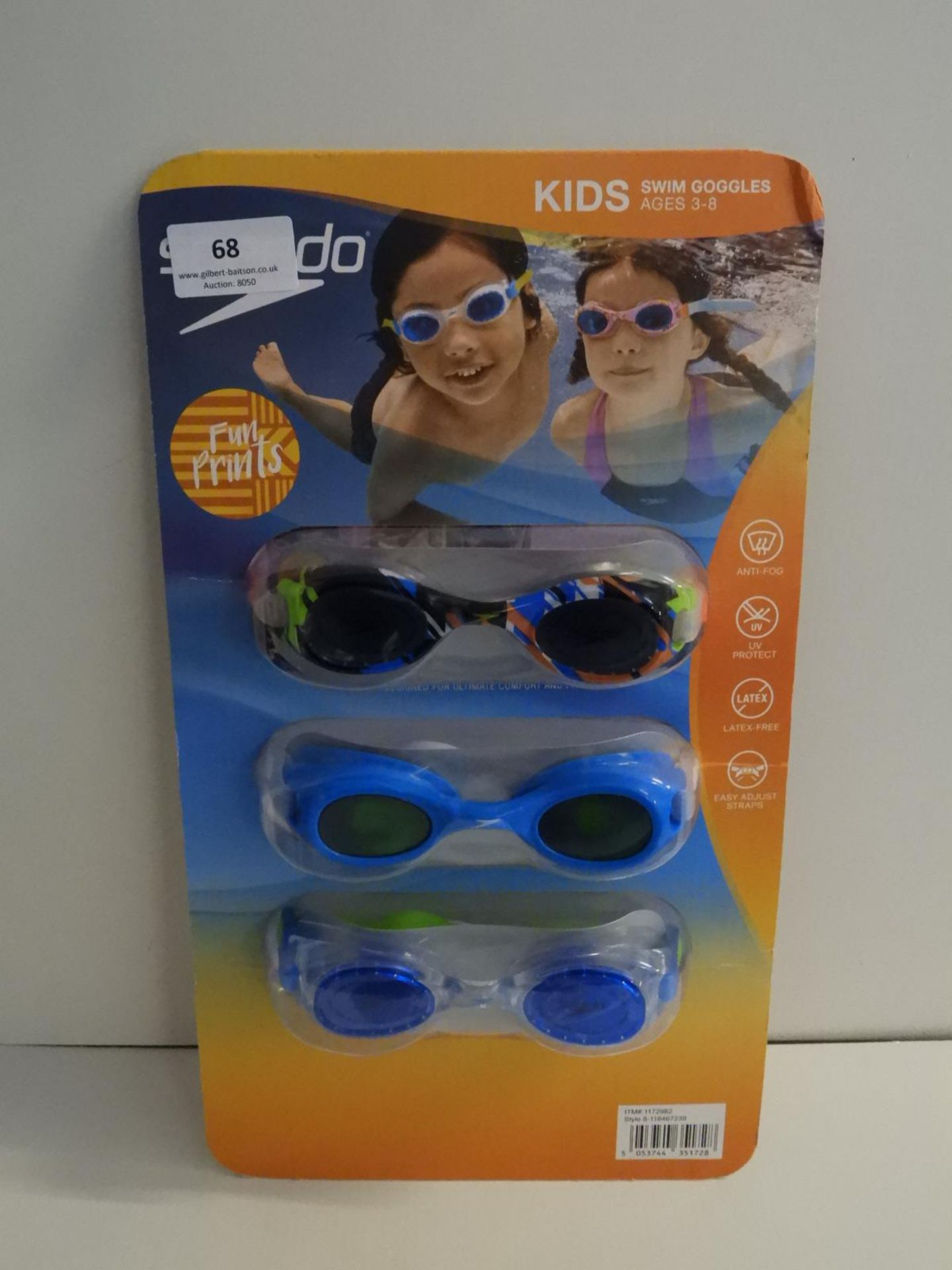 *Speedo Kids Goggles 3pc Set