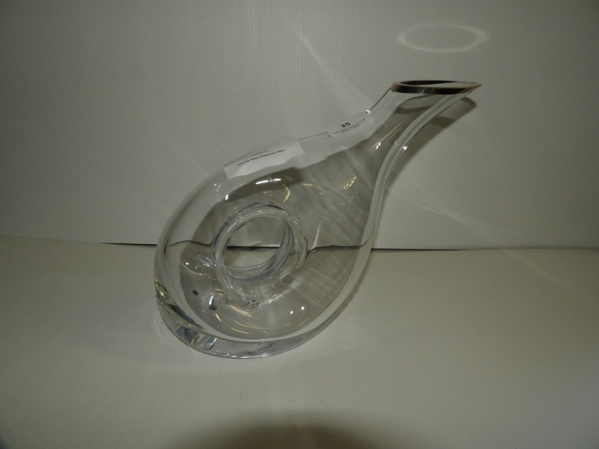 *Carafe with Platinum Rim