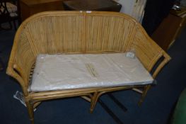 Bamboo Two Seat Conservatory Seat