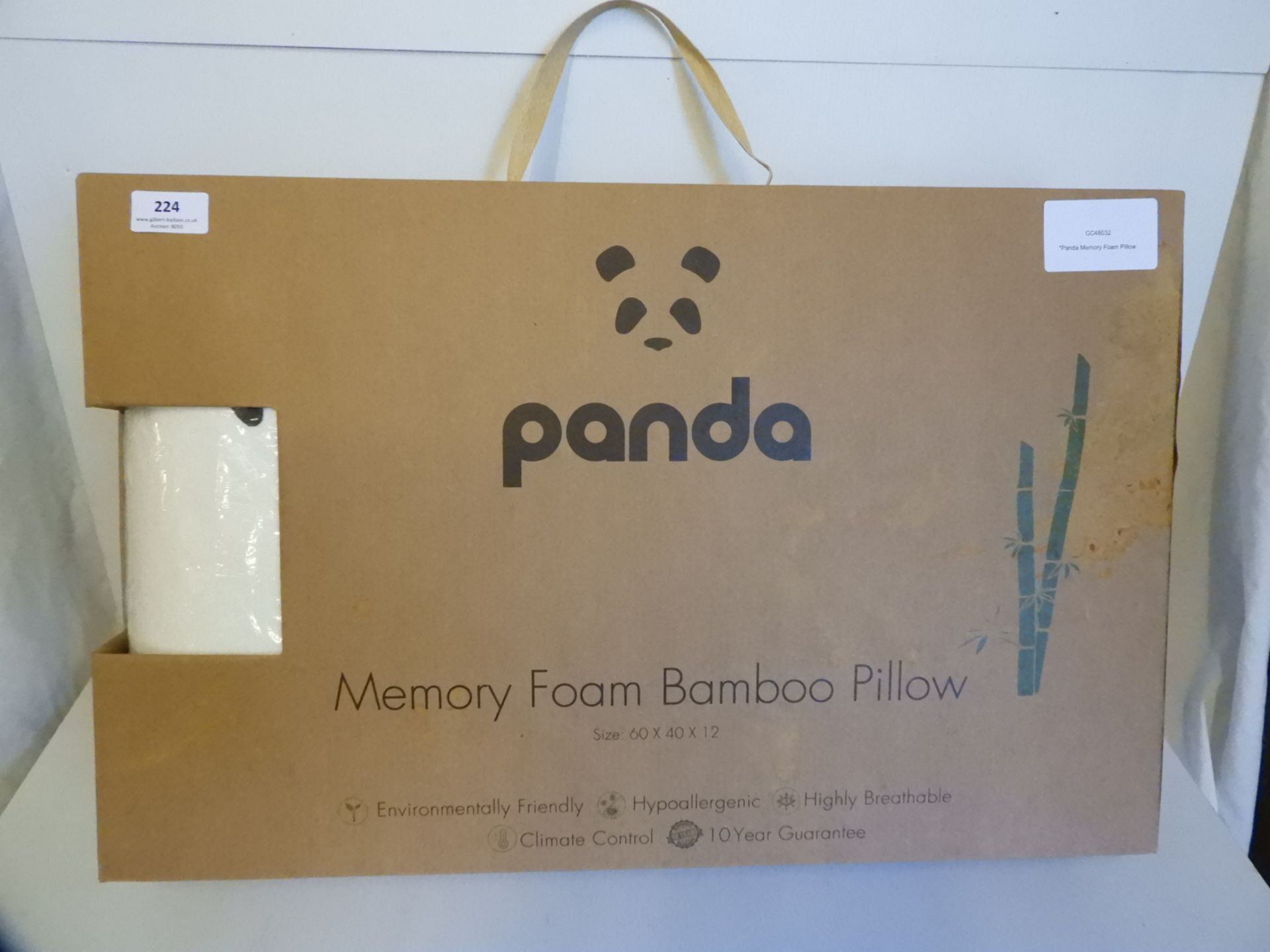 *Panda Memory Foam Pillow