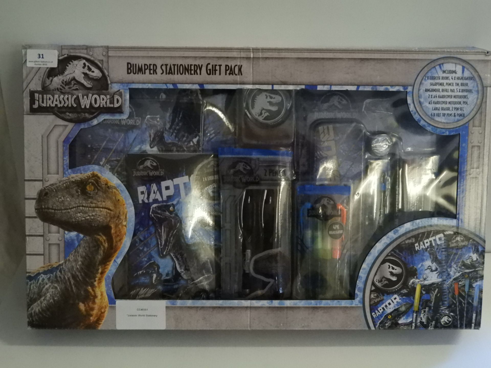 *Jurassic World Stationery Set