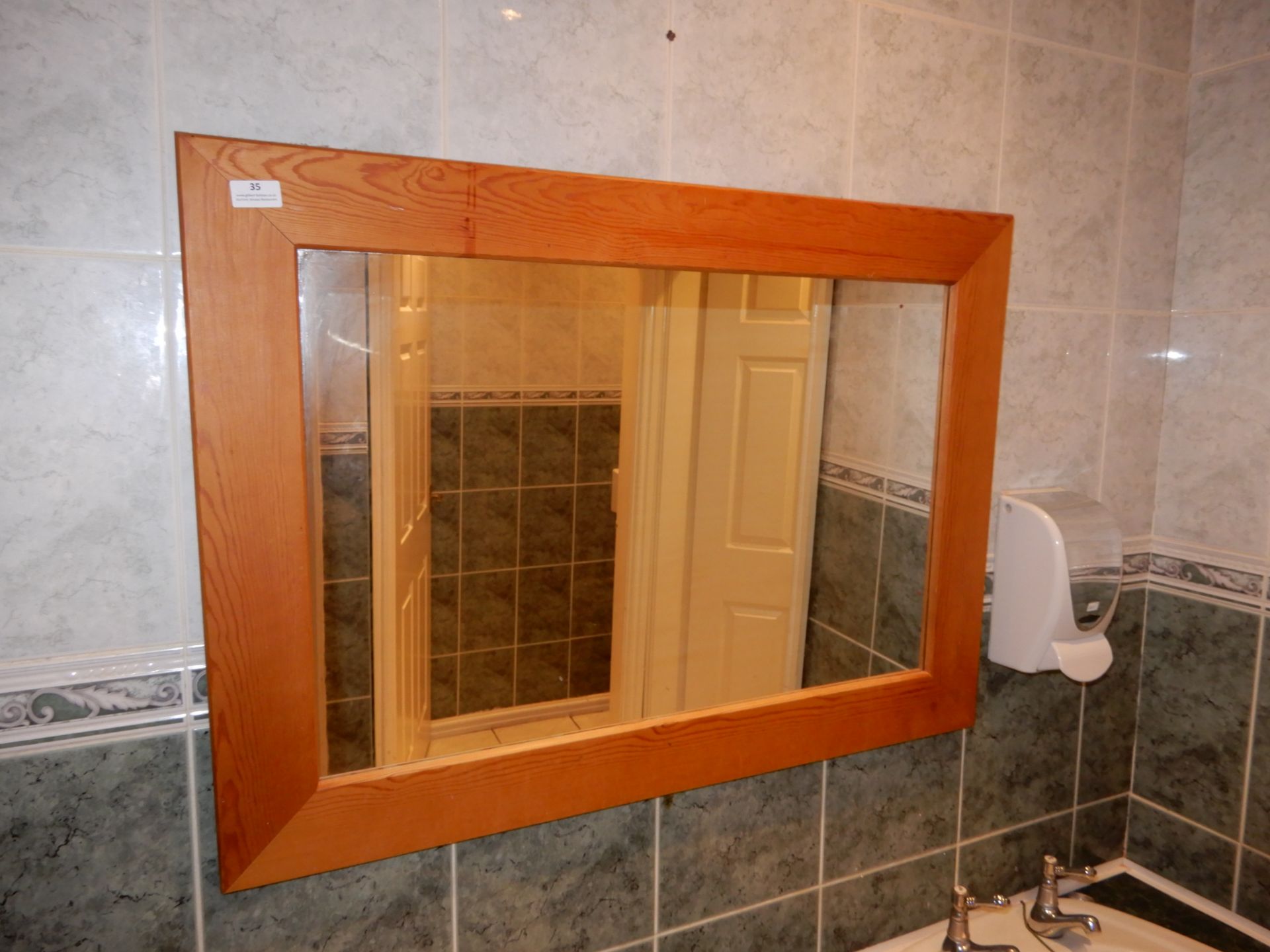 *Pine Framed Mirror