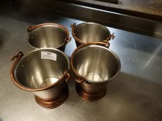 *Ten Copper, and Stainless Steel Balti Buckets