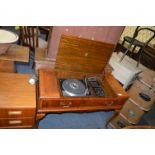 Vintage Music Cabinet with Garrard Turntable