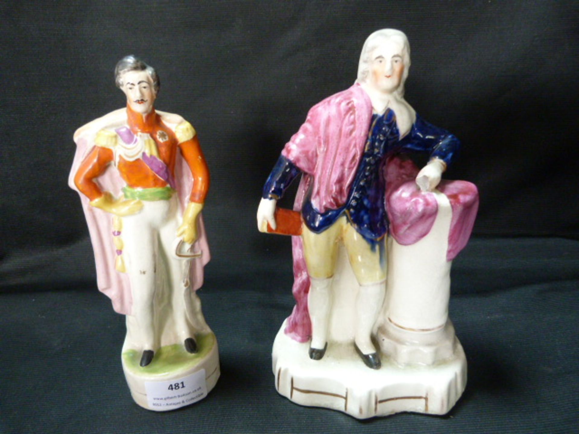 Two Staffordshire Figures of Gentlemen