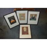 Four Framed Prints