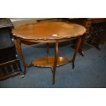 Scalloped Edge Occasional Table