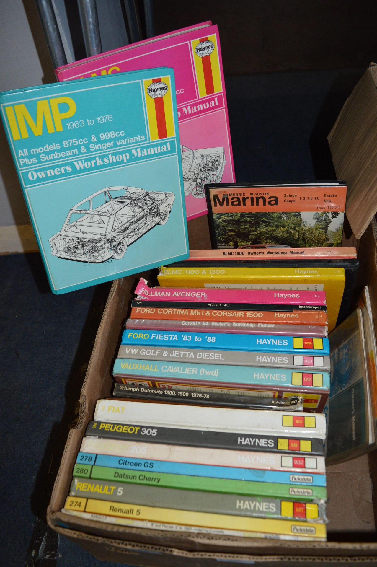 Collection of Vintage Haynes Motoring Manuals