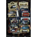 Box Containing a Large Collection of Boxed Diecast Advertising Vehicles, Delivery Trucks, etc.