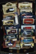 Box Containing a Large Collection of Boxed Diecast Advertising Vehicles, Delivery Trucks, etc.
