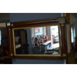 Mahogany Framed Gilt Lined Wall Mirror