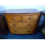 Victorian Mahogany Bow Front Chest