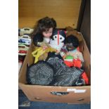 Box of Assorted Vintage Dolls