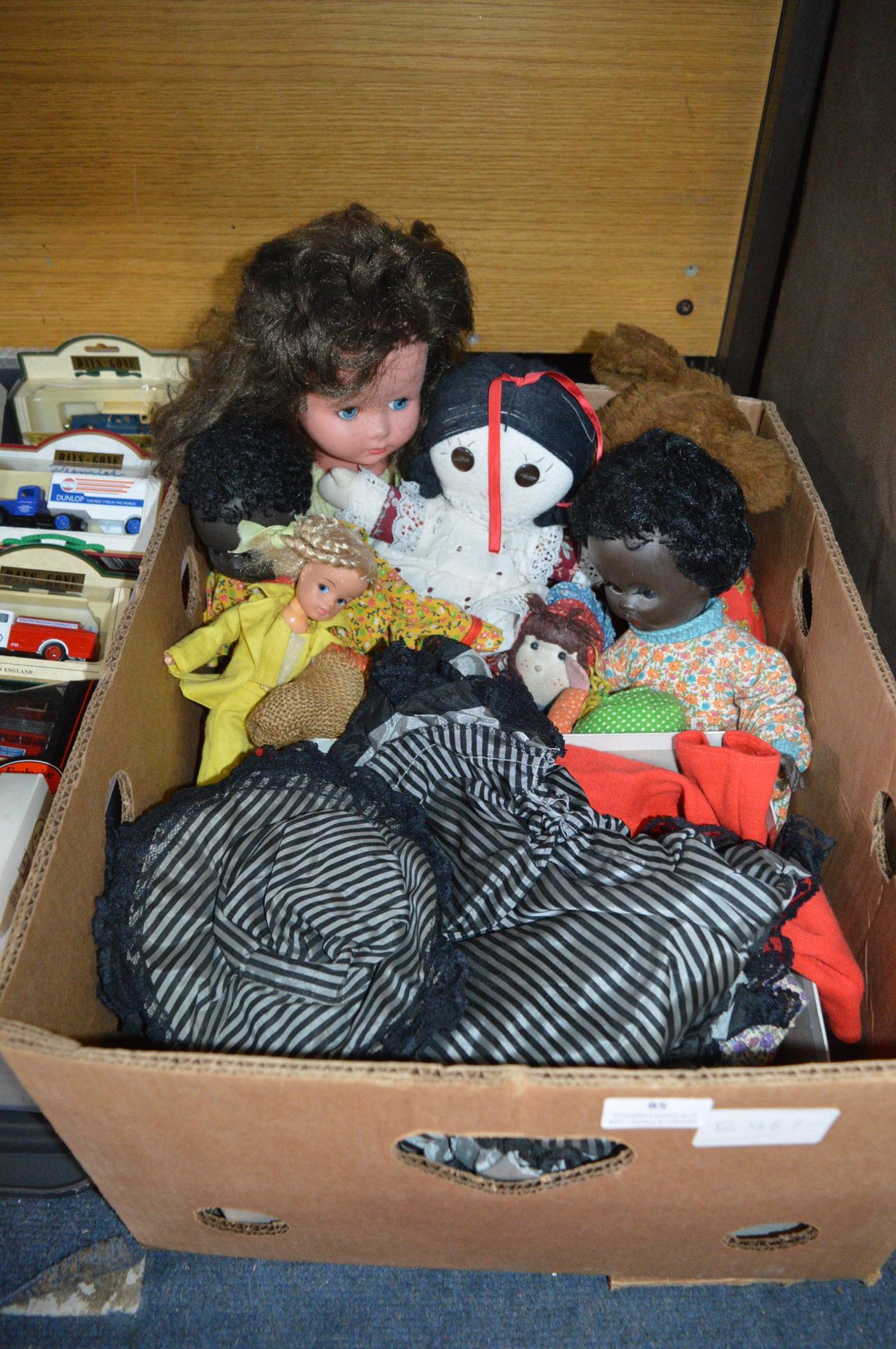 Box of Assorted Vintage Dolls