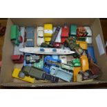 Box Containing Twenty One Dinky Toys etc.