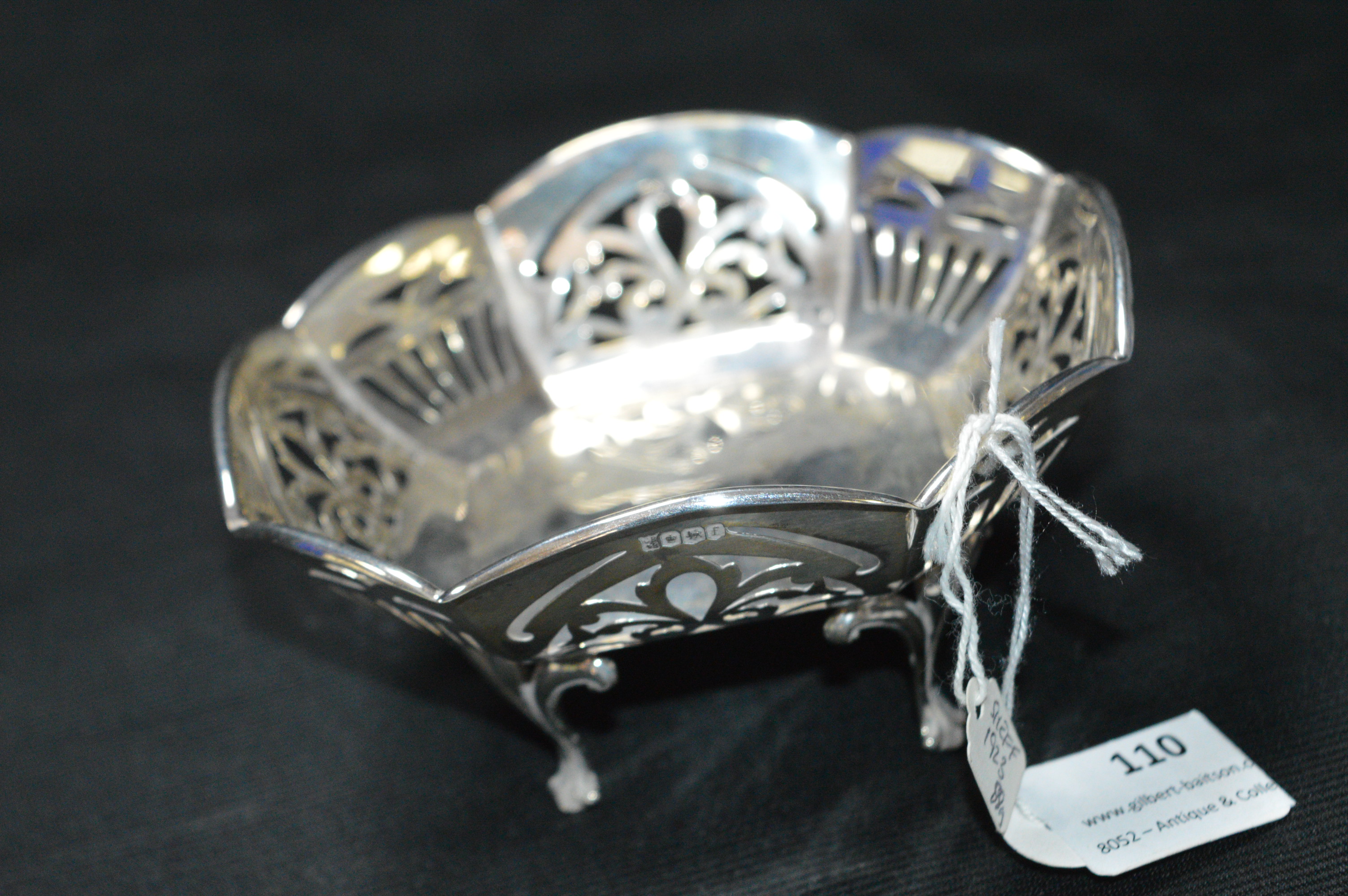 Silver Bon Bon Dish - Sheffield 1923, approx 88g