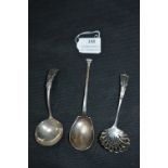 Three Hallmarked Silver Spoons