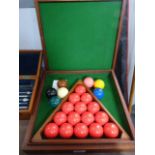 Boxed Snooker Ball Set and Triangle