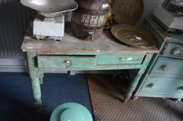 Victorian Painted Pine Kitchen Table