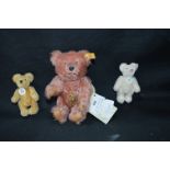 Three Steiff Miniature Teddy Bears