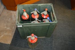 Crate Containing Six Soda Siphons