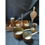 Large Collection of Copper and Brass Ware Includin