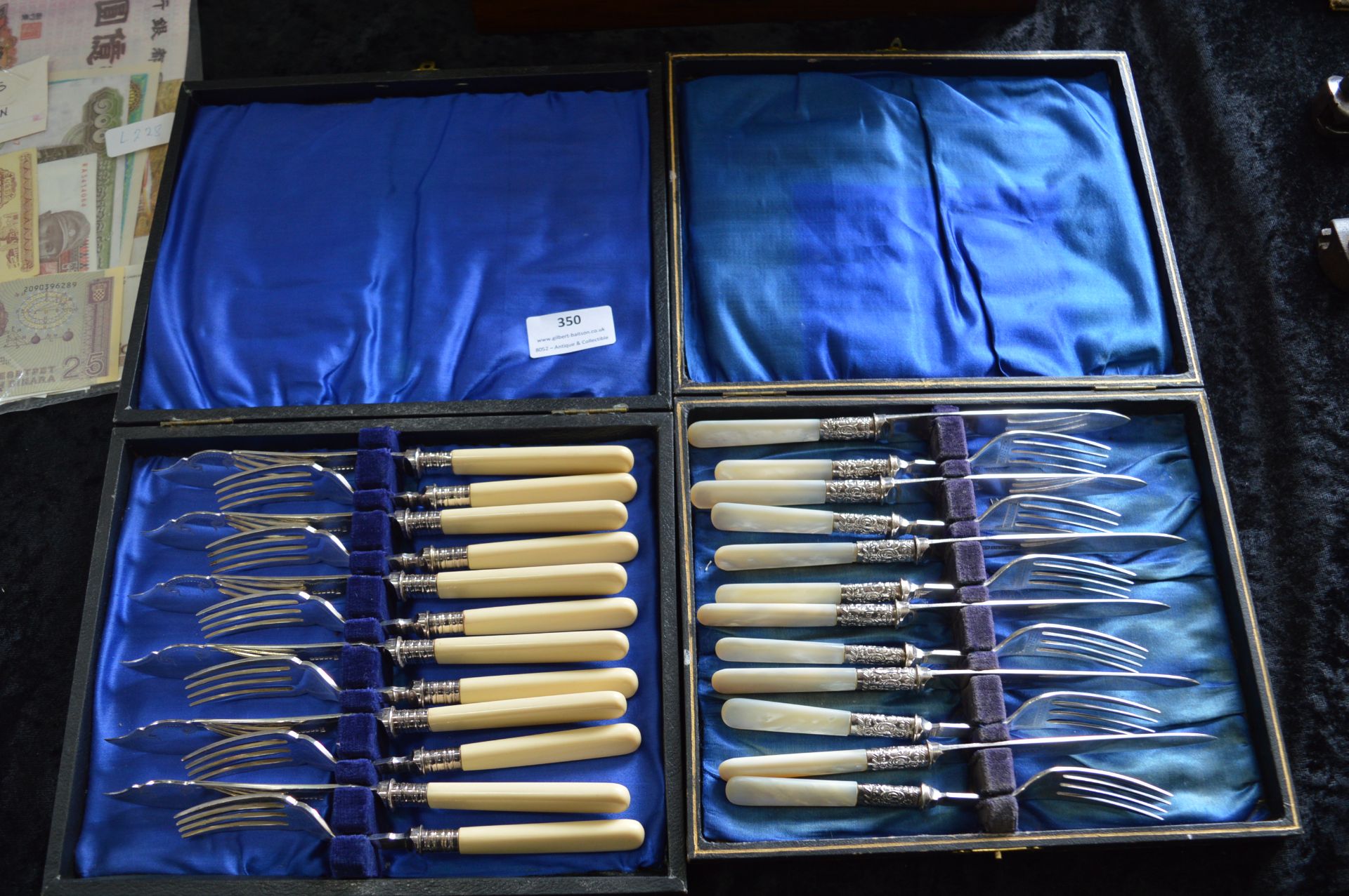 Two Boxed Silver Plated Cutlery Sets