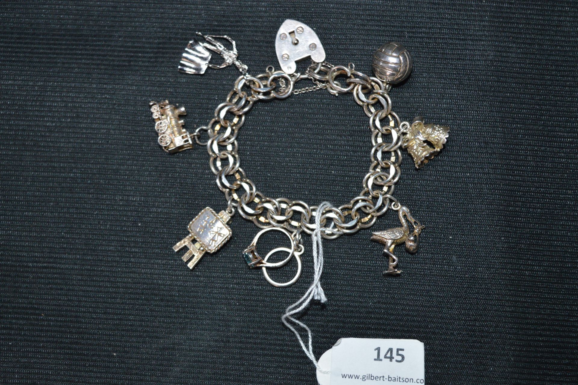 Vintage Silver Charm Bracelet