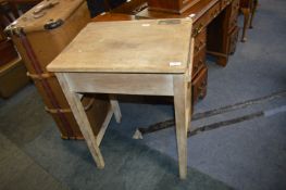 Vintage Pine School Desk