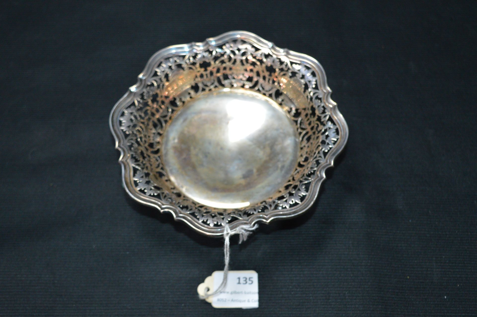 Pieced Round Silver Dish