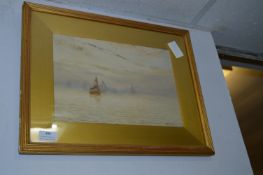 Gilt Framed Victorian Seascape signed Finn