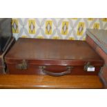 Small Vintage Leather Suitcase
