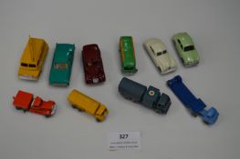 Ten Diecast Vehicles Including Matchbox, Low Loade