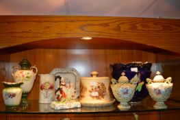 Nine Assorted Pottery Items Including...