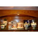 Nine Assorted Pottery Items Including...