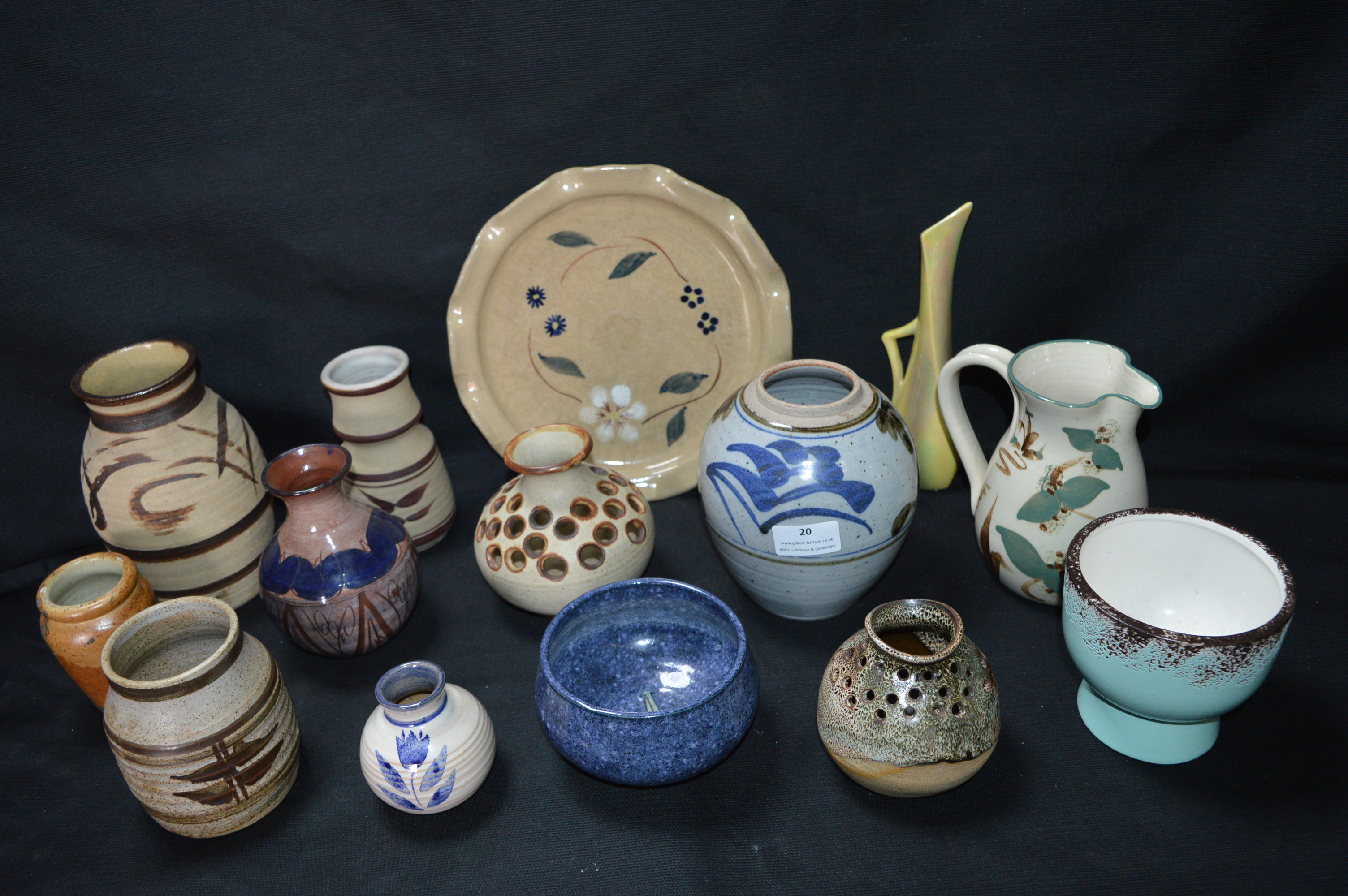 Fourteen Items of Studio Pottery