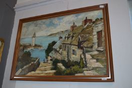 Oil Painting on Canvas - Harbour Scene