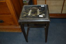 Small Chinese Lacquered Side Table