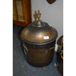 Copper Coal Bin