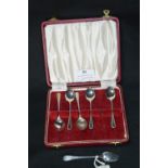 Boxed Set of Six Silver Teaspoons - Birmingham 1962, Approx 7g each (42g Gross)