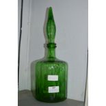 Large Green Chemists Bottle