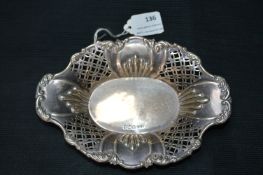 Pieced Oval Silver Dish