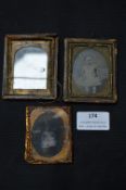 Three Gilt Framed Victorian Photographs of Children