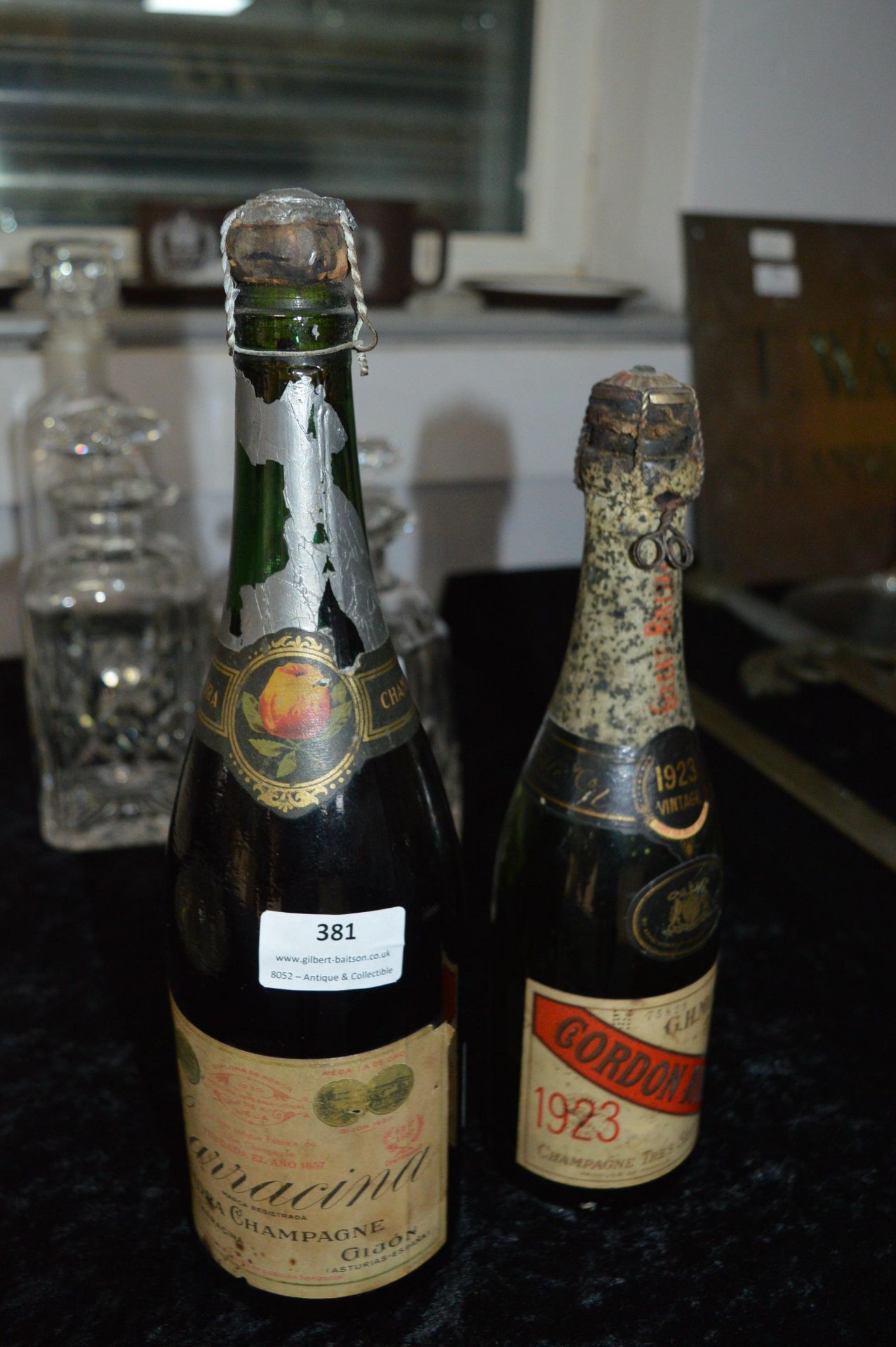 Two Champagne Bottles 1923